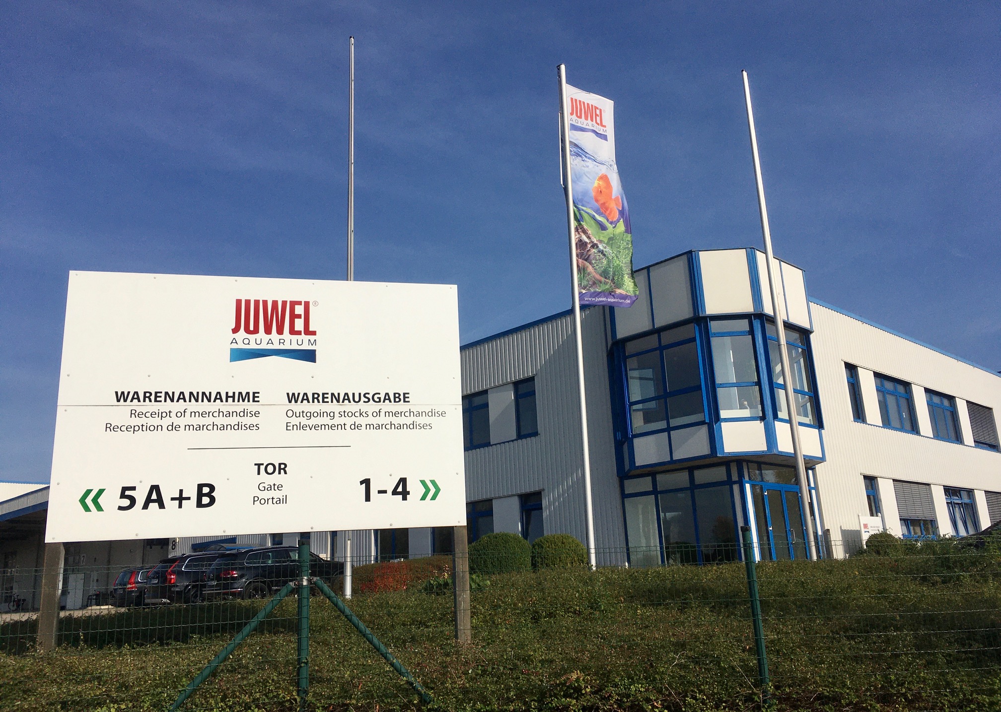 Главный офис и прозводство компании Juwel в г. Ротенбург, Германия