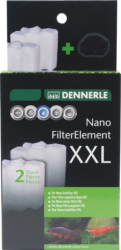 Dennerle Картриджи для внутренних фильтров Dennerle Nano corner filter XXL, 2 шт