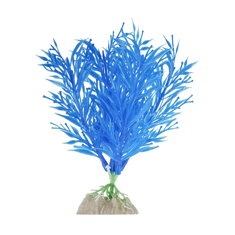 GLOFISH Растение пластиковое флуоресцентное синее 15,2 см