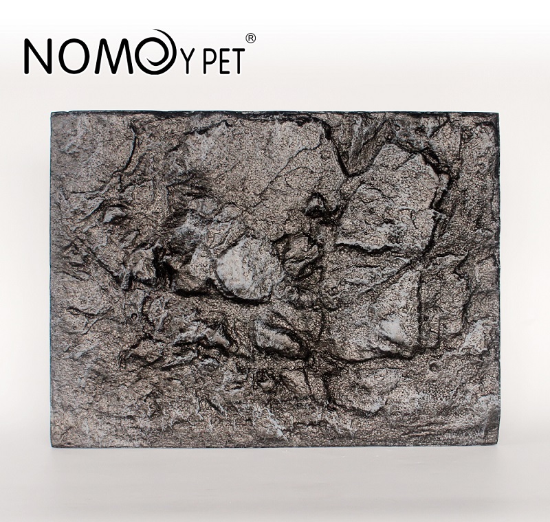 NOMOY PET Фон рельефный для террариумов Камень серый 60х45х3,5 см