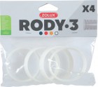 Zolux Cоединительное кольцо для труб к клетке для грызунов RODY3 (4 шт), цвет белый