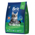 Brit Premium Cat Sterilised Chicken Сухой корм премиум класса с курицей для взрослых стерилизованных кошек
