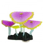 Gloxy Флуоресцентная декорация Кораллы зонтичные фиолетовые GL-268186