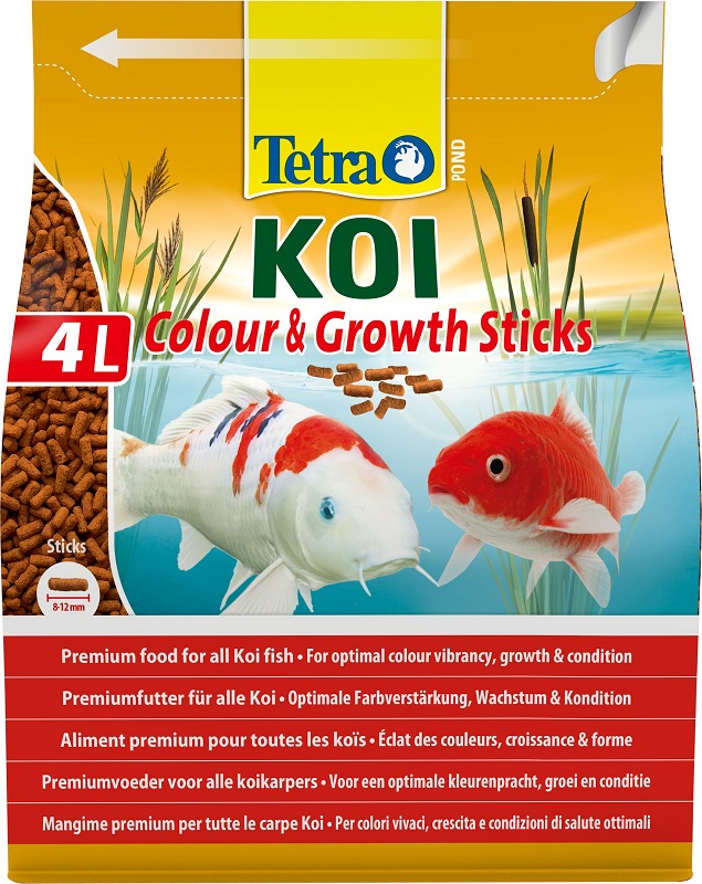 Tetra Koi Sticks Growth Корм для усиления роста карпов КОИ в виде гранул, 4л