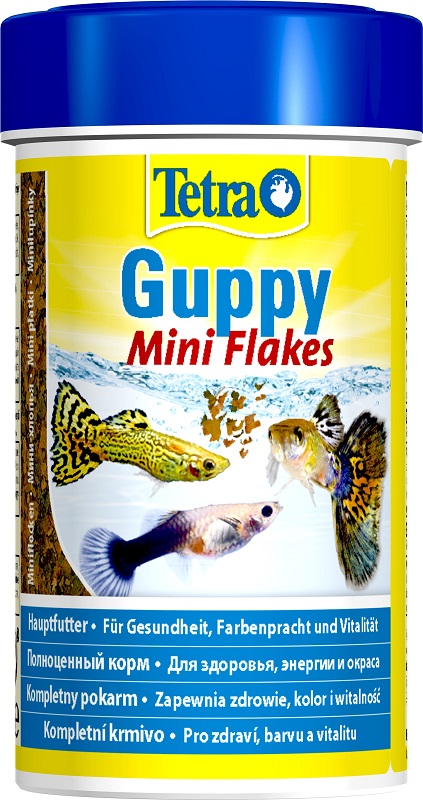 Tetra Guppy Mini Flakes 100мл мини-хлопья для гуппи