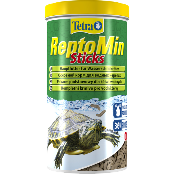 TetraReptoMin Sticks  Основной корм для черепах в виде палочек, 1л