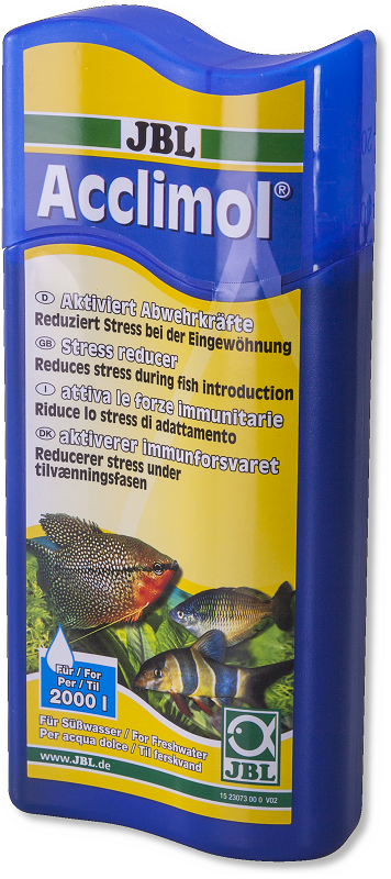 JBL Acclimol - Препарат для защиты рыб при акклиматизации и для уменьшения стрессов, 500 мл на 2000 л