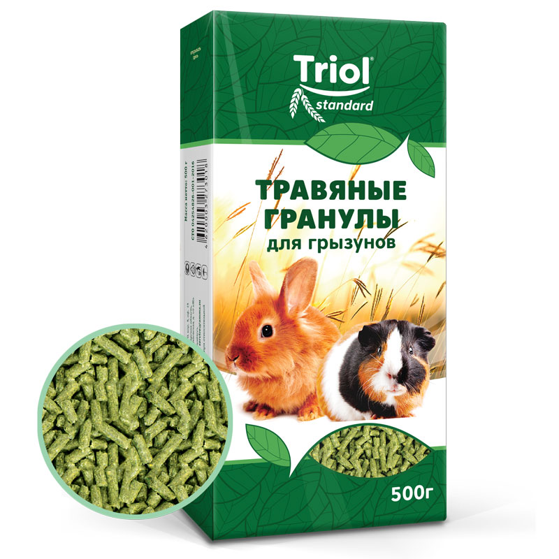 Тriol Standard Корм для грызунов Травяные  гранулы, 500г