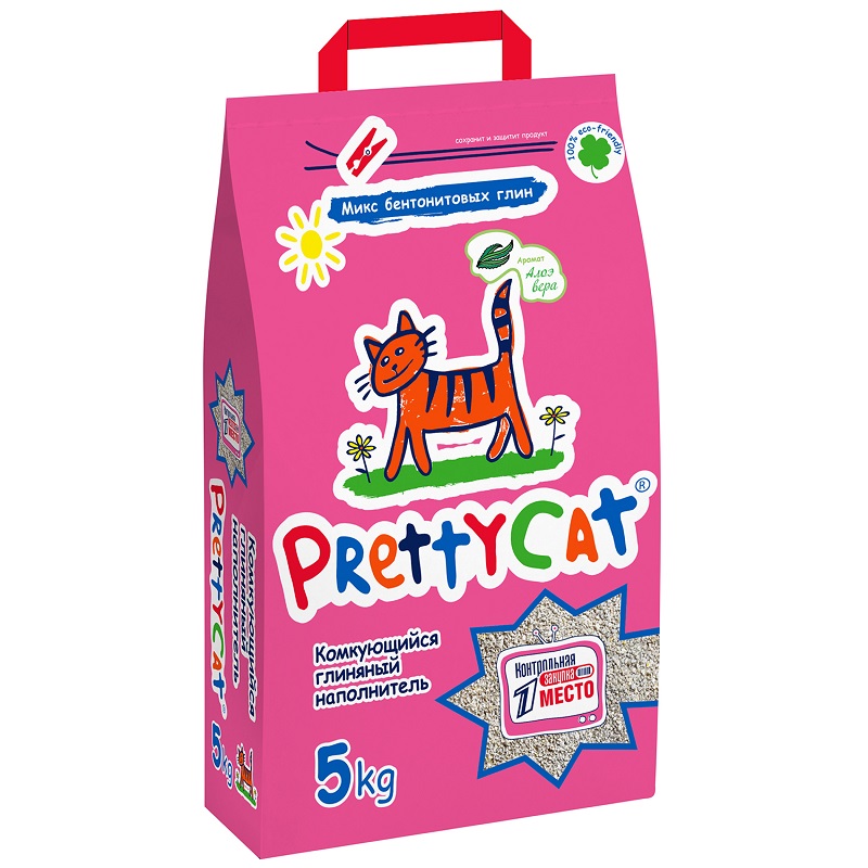 PrettyCat Наполнитель комкующийся для кошачьих туалетов Euro Mix