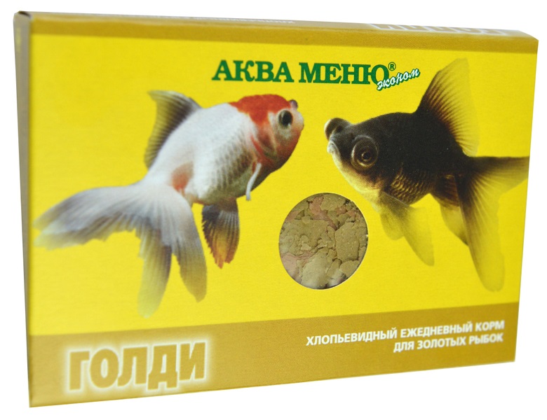 Аква Меню Голди Хлопьевидный ежедневный корм для золотых рыбок, 11г