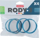 Zolux Cоединительное кольцо для труб к клетке для грызунов RODY3 (4 шт), цвет синий
