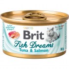 Brit Fish DreamsTuna & Salmon Консервы для кошек Тунец и лосось, 80г