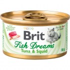 Brit Fish Dreams Tuna & Squid Консервы для кошек Тунец и кальмар, 80г