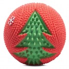 Triol Игрушка NEW YEAR для собак из латекса Мяч с елкой, d50мм