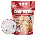 CAT STEP Наполнитель впитывающий силикагелевый Arctic Strawberry, 3,8 л