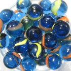 Аква Марблс Грунт стеклянный Шарики голубые перламутровые R16TN2 Shiny