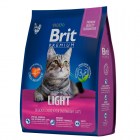 Brit Premium Cat Light Сухой корм премиум класса с курицей для кошек с избыточным весом 0,8 кг