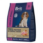 Brit Premium Dog Adult Small Сухой корм с курицей для взрослых собак мелких пород (1–10 кг)