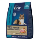 Brit Premium Dog Sensitive Сухой корм с ягненком и индейкой для взрослых собак всех пород с чувствительным пищеварением