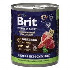 Brit Premium by Nature Консервы с говядиной и сердцем для взрослых собак всех пород, 850г