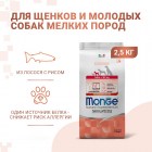 Monge Dog Speciality Line Monoprotein Корм для щенков мелких пород, лосось с рисом, 2,5 кг