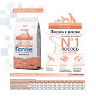 Monge Dog Speciality Корм для собак всех пород Лосось с рисом 12 кг