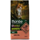 Monge Cat BWild GRAIN FREE Беззерновой корм из лосося для взрослых кошек, 1,5 кг