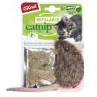 GiGwi Игрушка для кошек Мышка с кошачьей мятой 10см, серия REFILLABLE CATNIP