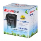 Atman Фильтр рюкзачный HF-0100 для аквариумов до 20 л, 190 л/ч, 3Вт (черный корпус)