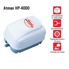Atman Компрессор HP-4000, мембранный, 16Вт, 30л/мин, 0,022МПа, 4 выхода