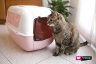 FERPLAST Туалет для кошек PRIMA DECOR угольный, закрытый