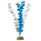 GLOFISH Растение пластиковое с GLO-эффектом флуоресцентное синее, 29см