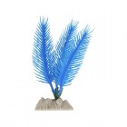 GLOFISH Растение пластиковое флуоресцентное синее 13см