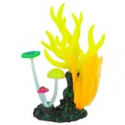 Gloxy Флуоресцентная декорация Морские кораллы желтые GL-268285