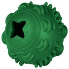 Mr.Kranch Игрушка для собак Мяч, 8 см, зеленый, с ароматом курицы