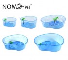 NomoyPet Чаша для черепах из жесткого пластика с островком