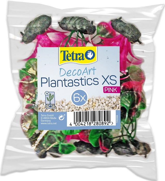 Tetra DecoArt Plant XS M Pink Refil Растение пластиковое, мини, 6см, розовое Tet-280892